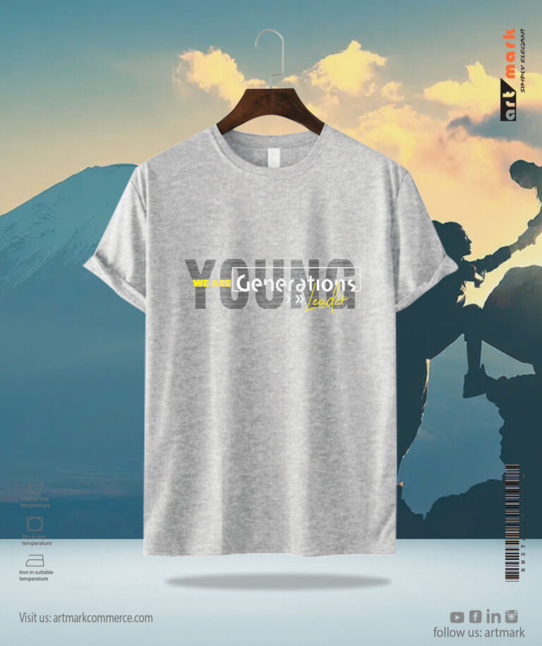 Men’s Regular Round Neck Young Generation T-shirt